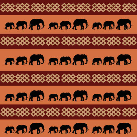 abstract africa background with some special objects のイラスト素材