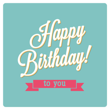 Abstract happy birthday background with special objectsのイラスト素材