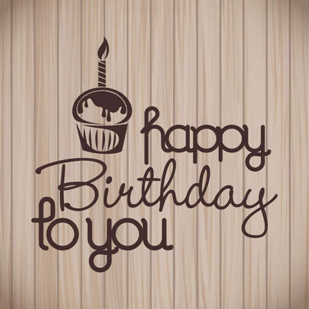 Abstract happy birthday background with special objectsのイラスト素材