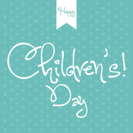 abstract happy children's Day text on a special backgroundのイラスト素材