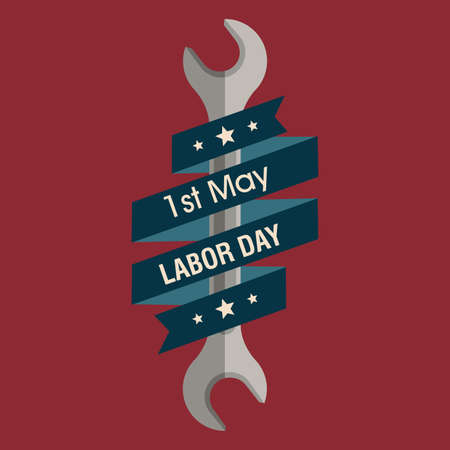 abstract Labor day background with special objectsのイラスト素材