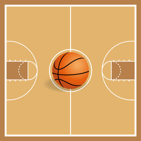 abstract basketball ball on a special backgroundのイラスト素材