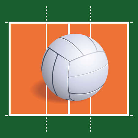 abstract volleyball ball on a special backgroundのイラスト素材