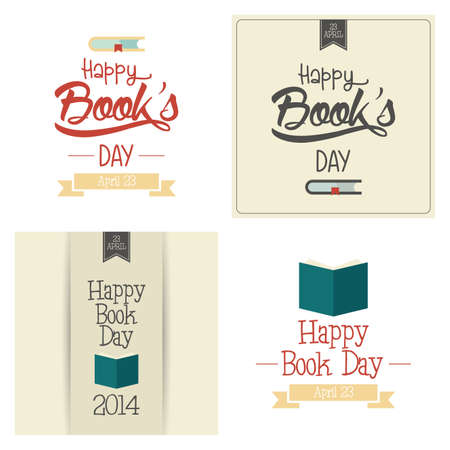 abstract happy book day on a special backgroundのイラスト素材