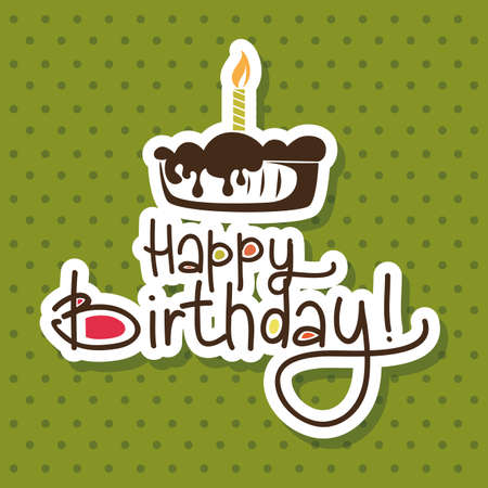 abstract happy birthday background with special objectsのイラスト素材