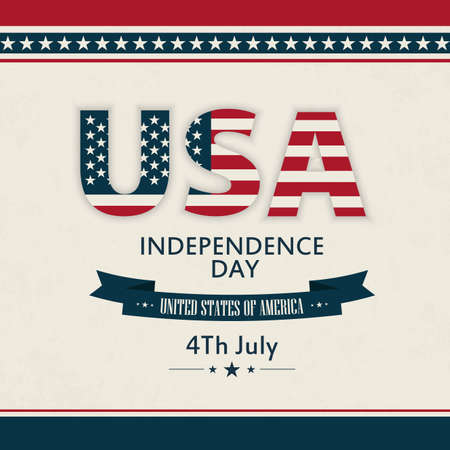 abstract independence day background with special objectsのイラスト素材