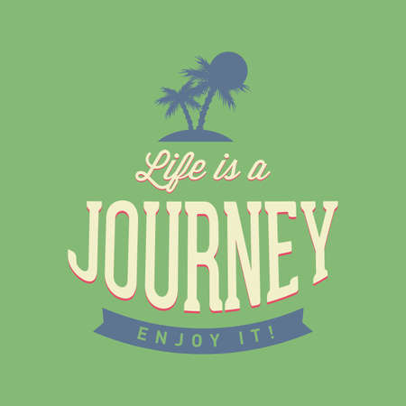 Abstract summer vacation background with special objectsのイラスト素材