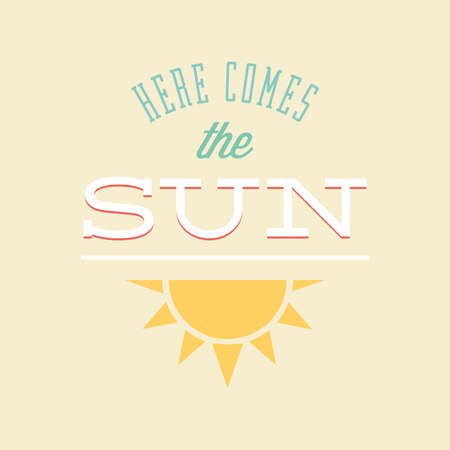 Abstract summer vacation background with special objectsのイラスト素材