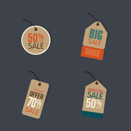 Abstract big sale symbols on a gray backgroundのイラスト素材