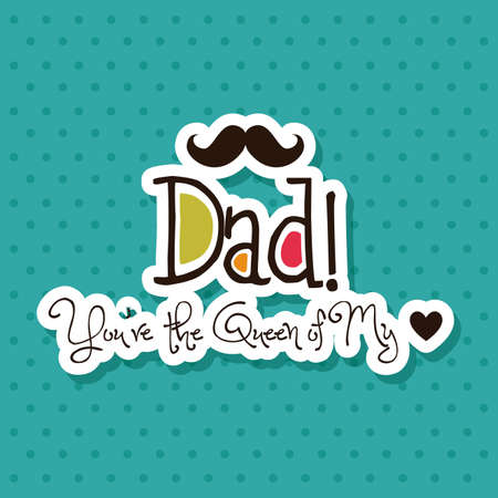 abstract father's day background with special objectsのイラスト素材