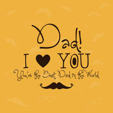 abstract father's day background with special objectsのイラスト素材