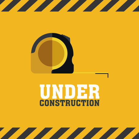 abstract under construction background with special objects