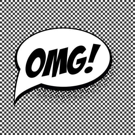 Abstract pop art object with black and white effect on a special backgroundのイラスト素材