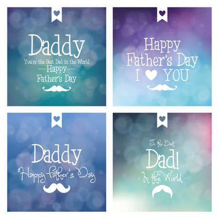 abstract father's day background with some special objectsのイラスト素材