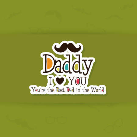 abstract father's day background with some special objectsのイラスト素材