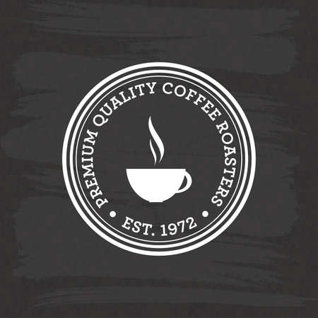 abstract coffee label on a special backgroundのイラスト素材