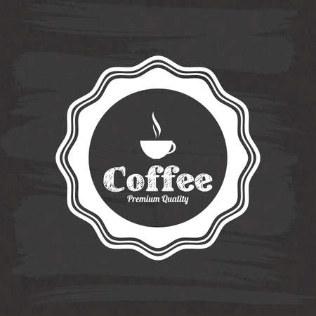 abstract coffee label on a special backgroundのイラスト素材