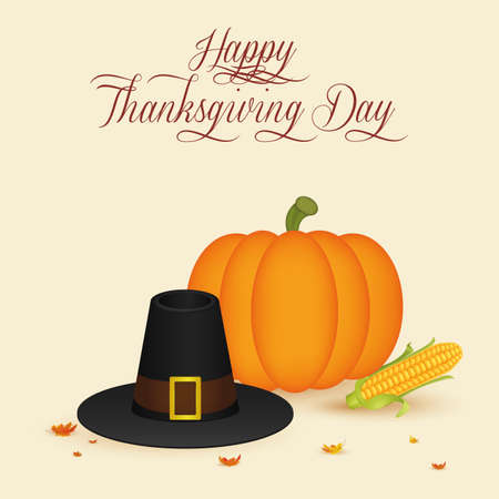 abstract thanksgiving day background with special allusive objectsのイラスト素材
