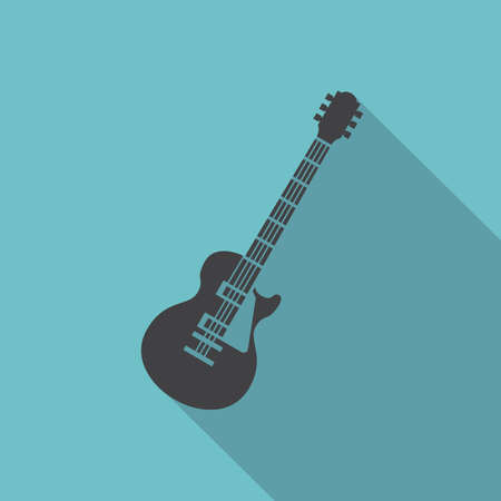 abstract music instrument silhouette on a special backgroundのイラスト素材