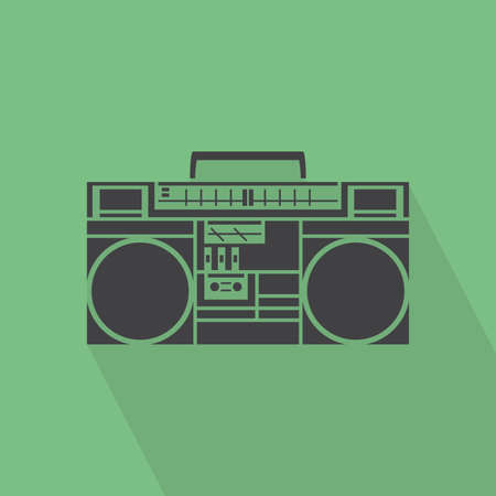 abstract music object silhouette on a special backgroundのイラスト素材