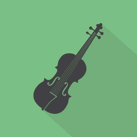 abstract music instrument silhouette on a special backgroundのイラスト素材