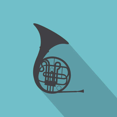 abstract music instrument silhouette on a special backgroundのイラスト素材