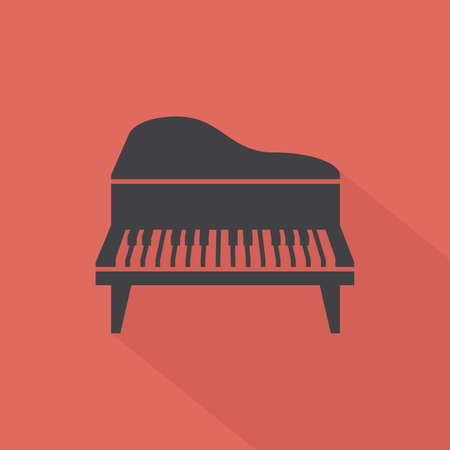 abstract music instrument silhouette on a special backgroundのイラスト素材
