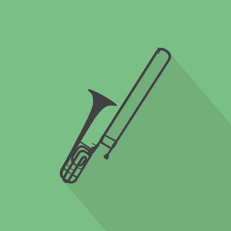 abstract music instrument silhouette on a special backgroundのイラスト素材