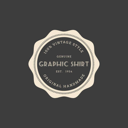 abstract premium label on a gray backgroundのイラスト素材