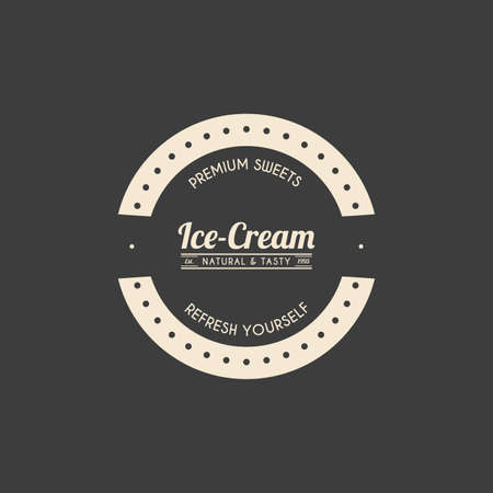 abstract premium label on a gray backgroundのイラスト素材