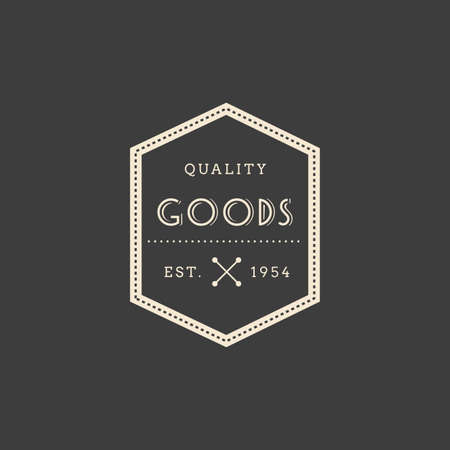 abstract premium label on a gray backgroundのイラスト素材