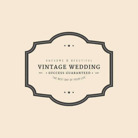 abstract premium label on a beige backgroundのイラスト素材