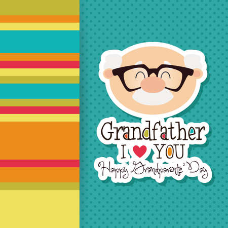 abstract grandparents day background with special objectsのイラスト素材