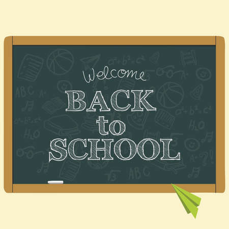 abstract back to school background with special objectsのイラスト素材