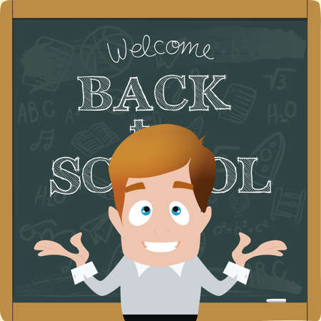 abstract back to school background with special objectsのイラスト素材