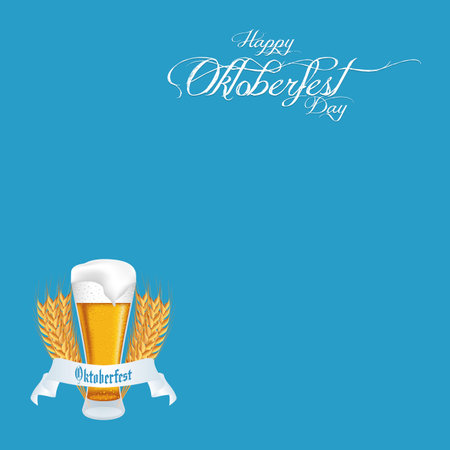 abstract oktoberfest background with special allusive objectsのイラスト素材