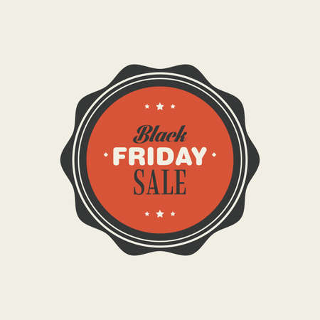 Abstract black friday label on a white backgroundのイラスト素材