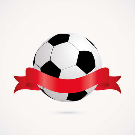 abstract soccer ball on a white backgroundのイラスト素材