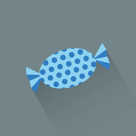 abstract cartoon candy on a gray backgroundのイラスト素材