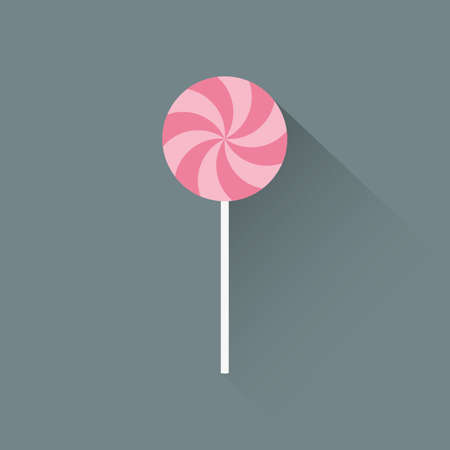 abstract cartoon candy on a gray backgroundのイラスト素材