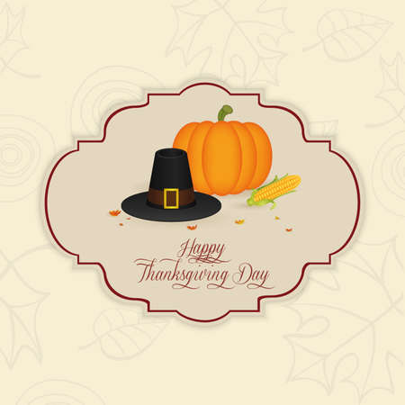 Abstract thanksgiving day background with some special objectsのイラスト素材
