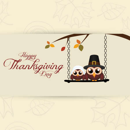 Abstract thanksgiving day background with some special objectsのイラスト素材