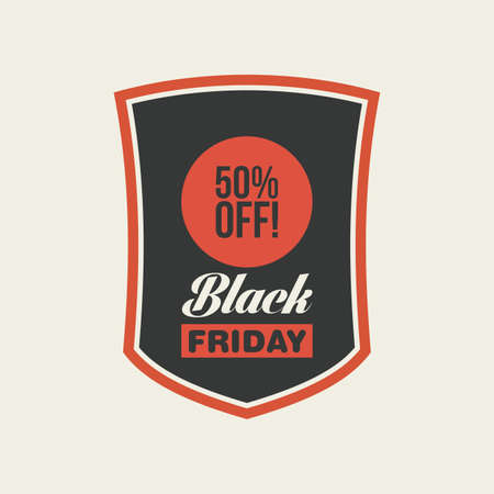 Abstract black friday object on a white backgroundのイラスト素材