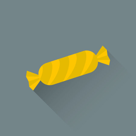 abstract cartoon candy on a gray backgroundのイラスト素材