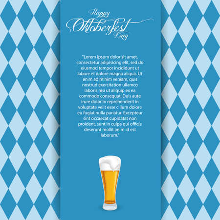 Abstract Oktoberfest background with some special objectsのイラスト素材