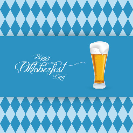 Abstract Oktoberfest background with some special objectsのイラスト素材