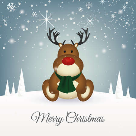 abstract Christmas background with some special objectsのイラスト素材