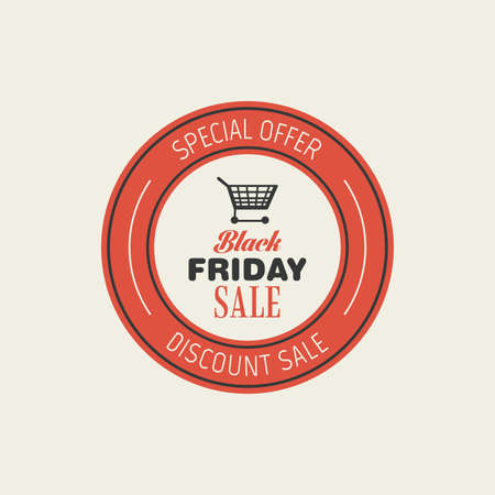 abstract black friday label on a white backgroundのイラスト素材