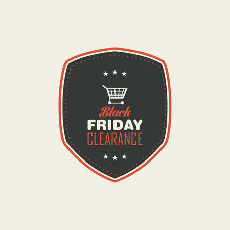 abstract black friday label on a white backgroundのイラスト素材