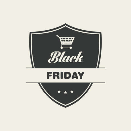 abstract black friday label on a white backgroundのイラスト素材